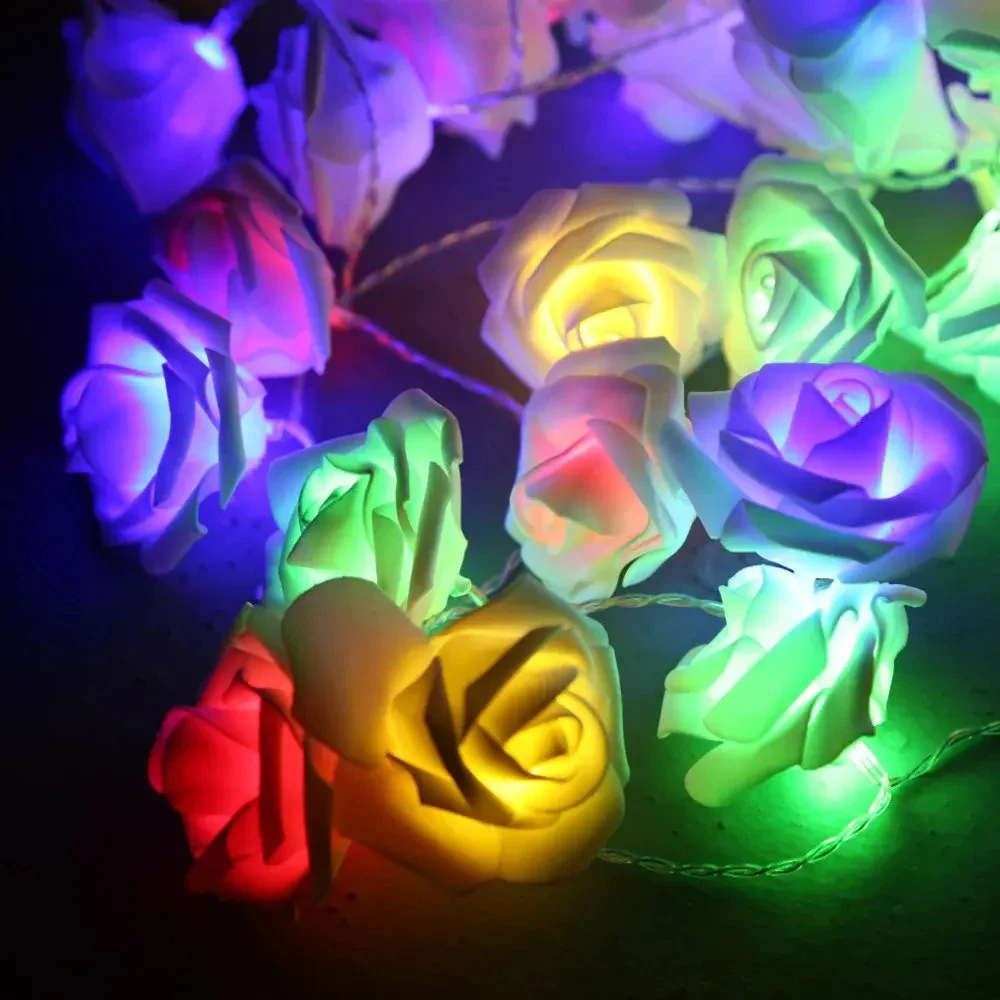 Cirellia – LED Rozenbloem Lichtslinger met USB of Batterijvoeding - Image 13