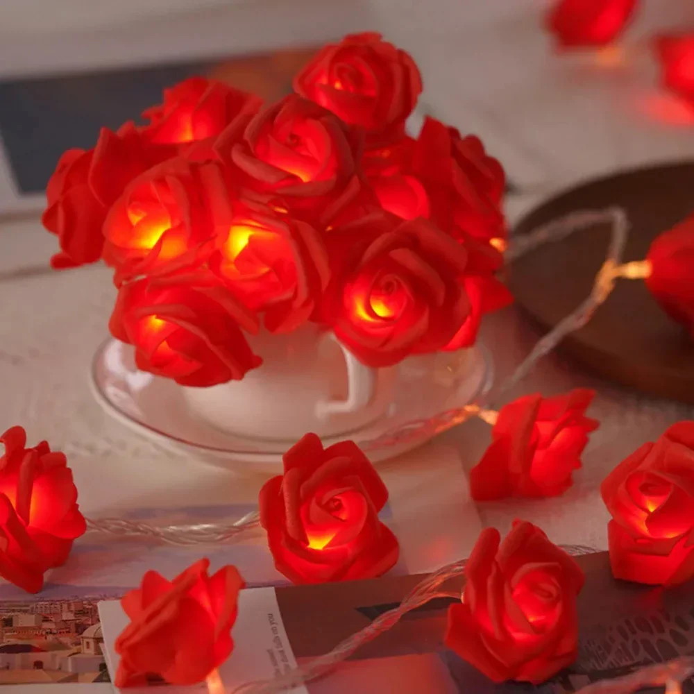 Cirellia – LED Rozenbloem Lichtslinger met USB of Batterijvoeding - Image 16