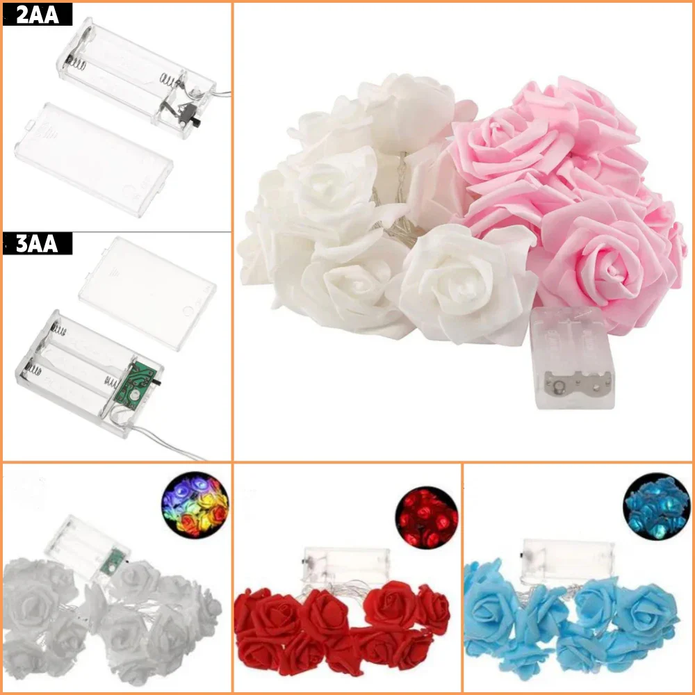 Cirellia – LED Rozenbloem Lichtslinger met USB of Batterijvoeding - Image 17