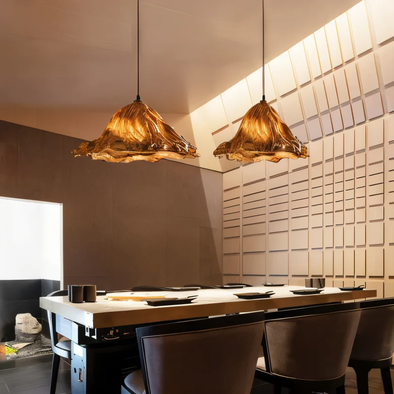 Cirenna - Artistieke Hanglamp van Kunsthars met Vulkanisch Design - Image 2