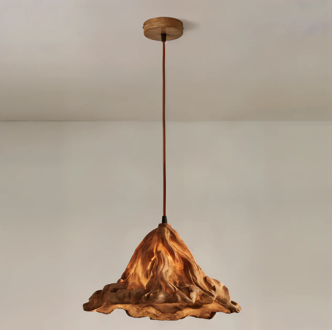Cirenna - Artistieke Hanglamp van Kunsthars met Vulkanisch Design - Image 7