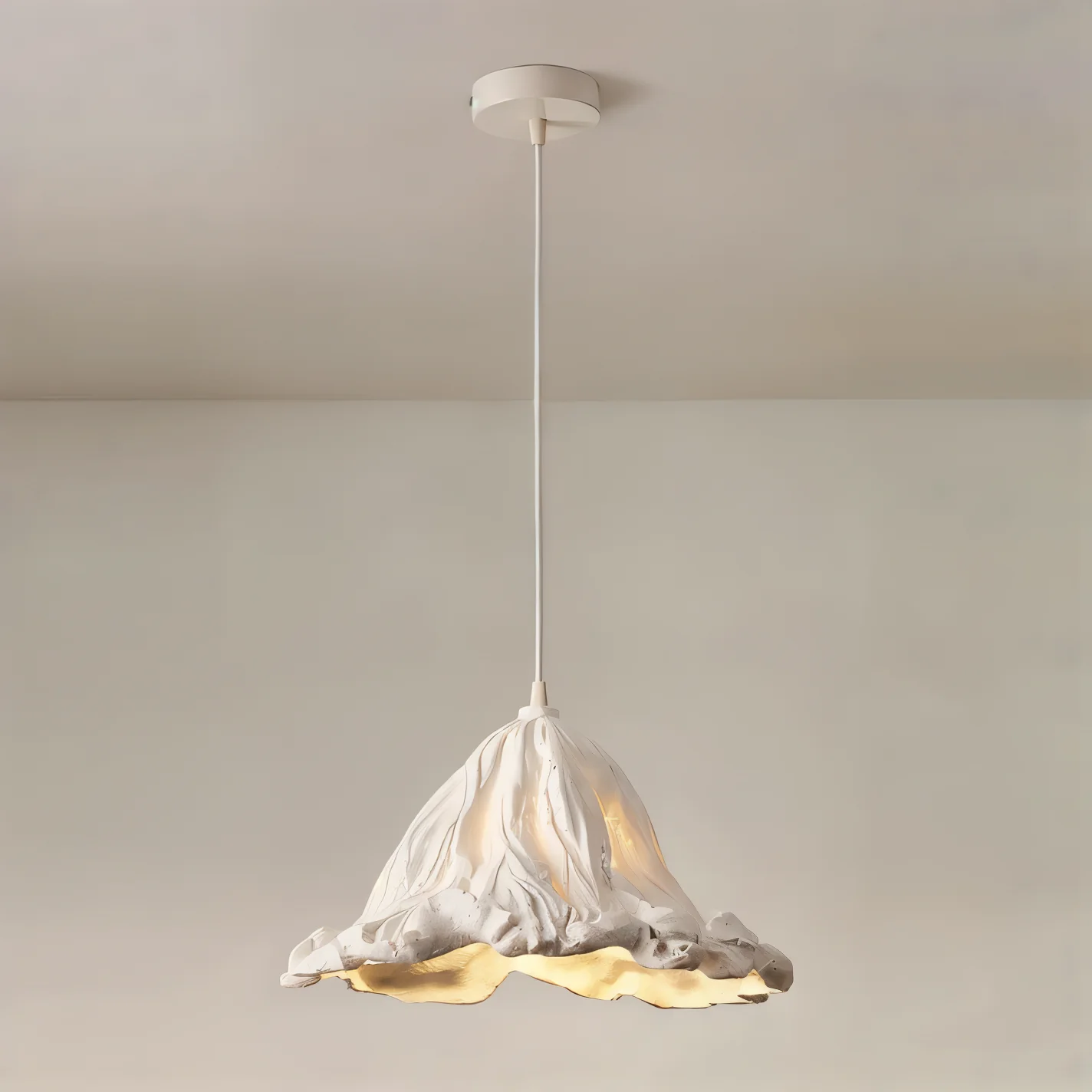 Cirenna - Artistieke Hanglamp van Kunsthars met Vulkanisch Design - Image 8