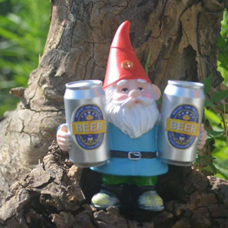 Clytie - Dronken Kabouter met Bier Grappig Beeldje voor Tuin en Huisdecoratie - Image 4
