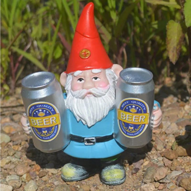 Clytie - Dronken Kabouter met Bier Grappig Beeldje voor Tuin en Huisdecoratie - Image 5