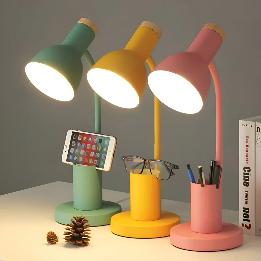 Cressida - Moderne LED Tafellamp met Pennenhouder