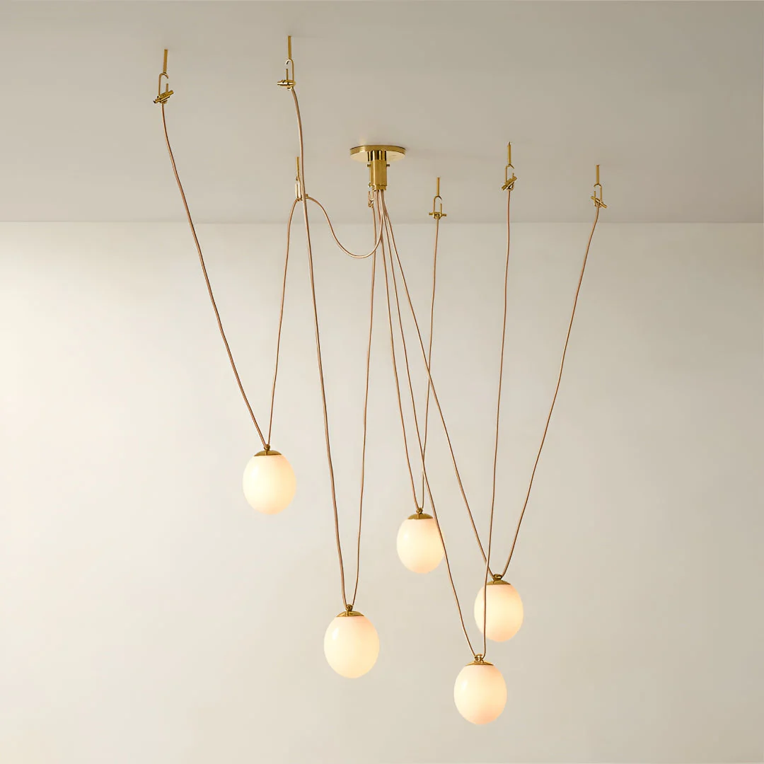 Curevian – Retro Glazen Bol Kroonluchter - Image 7