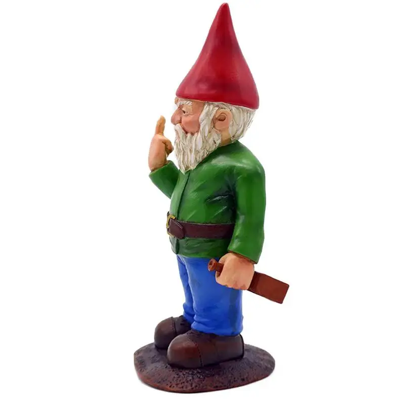Cypria - Grappig Dronken Kabouter Beeldje met Middelvinger voor Tuin en Grasveld - Image 4