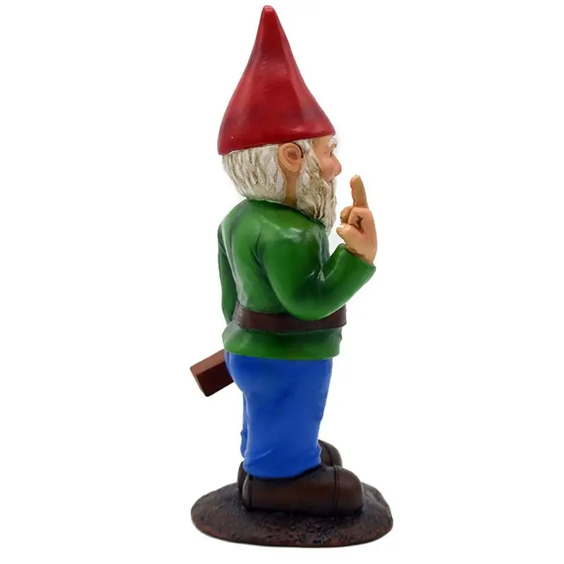 Cypria - Grappig Dronken Kabouter Beeldje met Middelvinger voor Tuin en Grasveld - Image 5