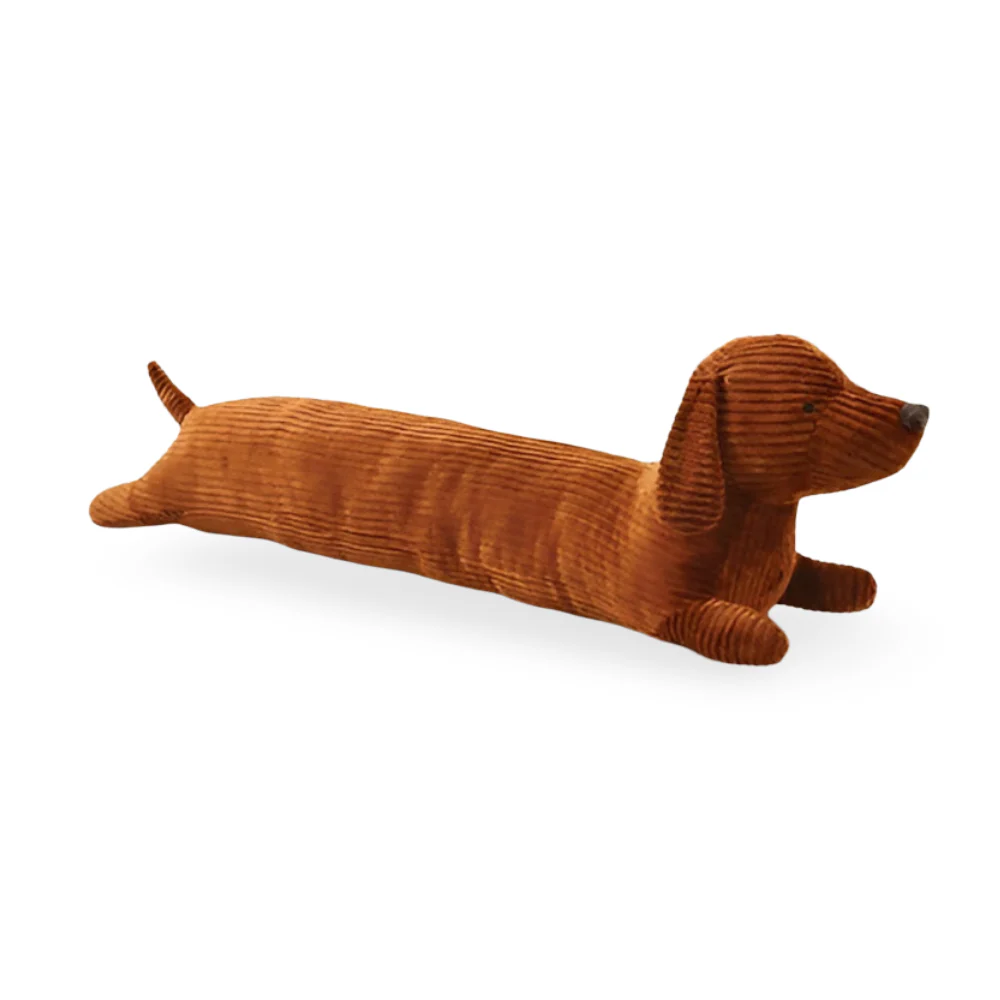 Darlino – Ribfluweel Teckel Pluche Kussen