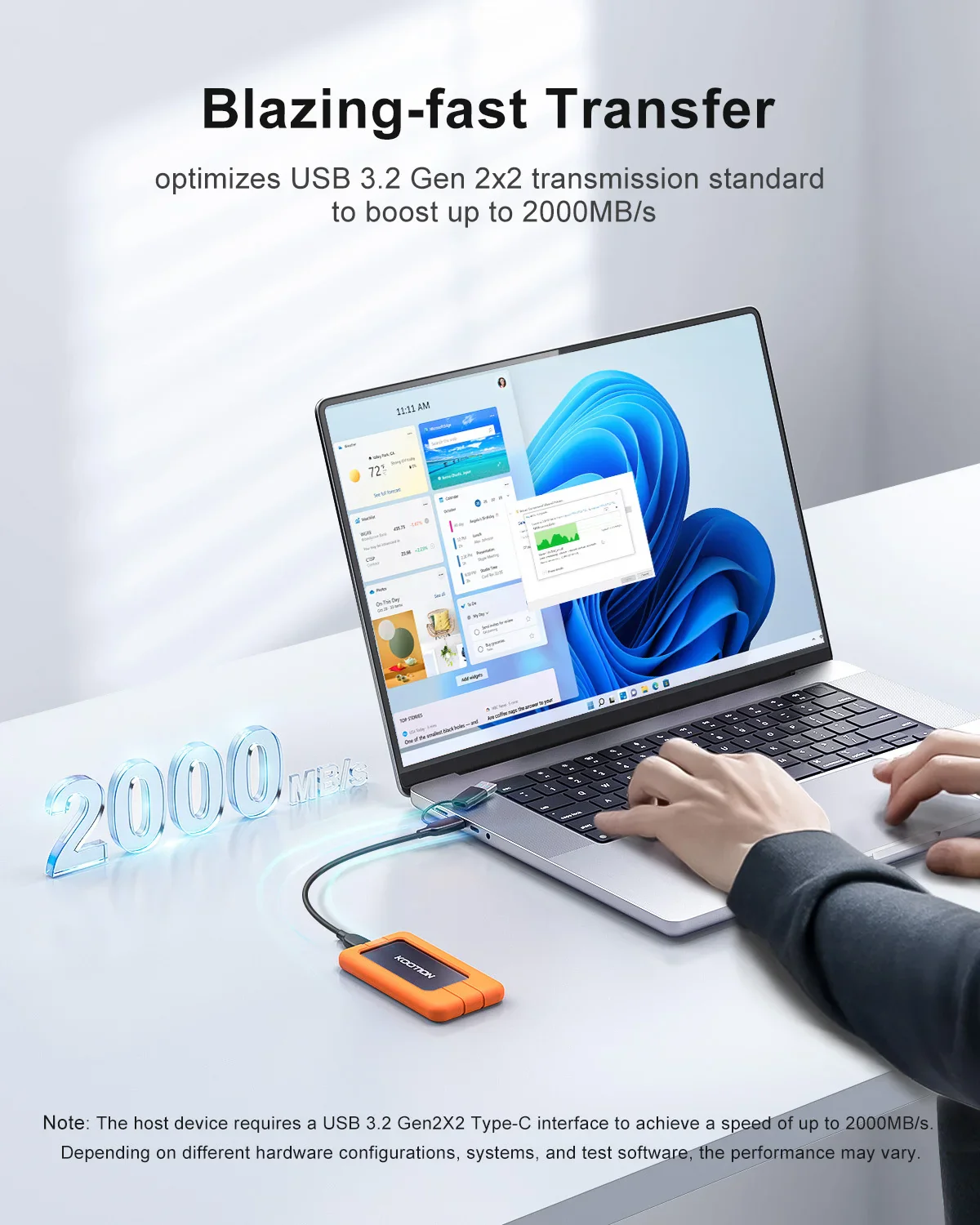 DataGlide – Externe SSD X1Max 2TB USB 3.2 Gen 2