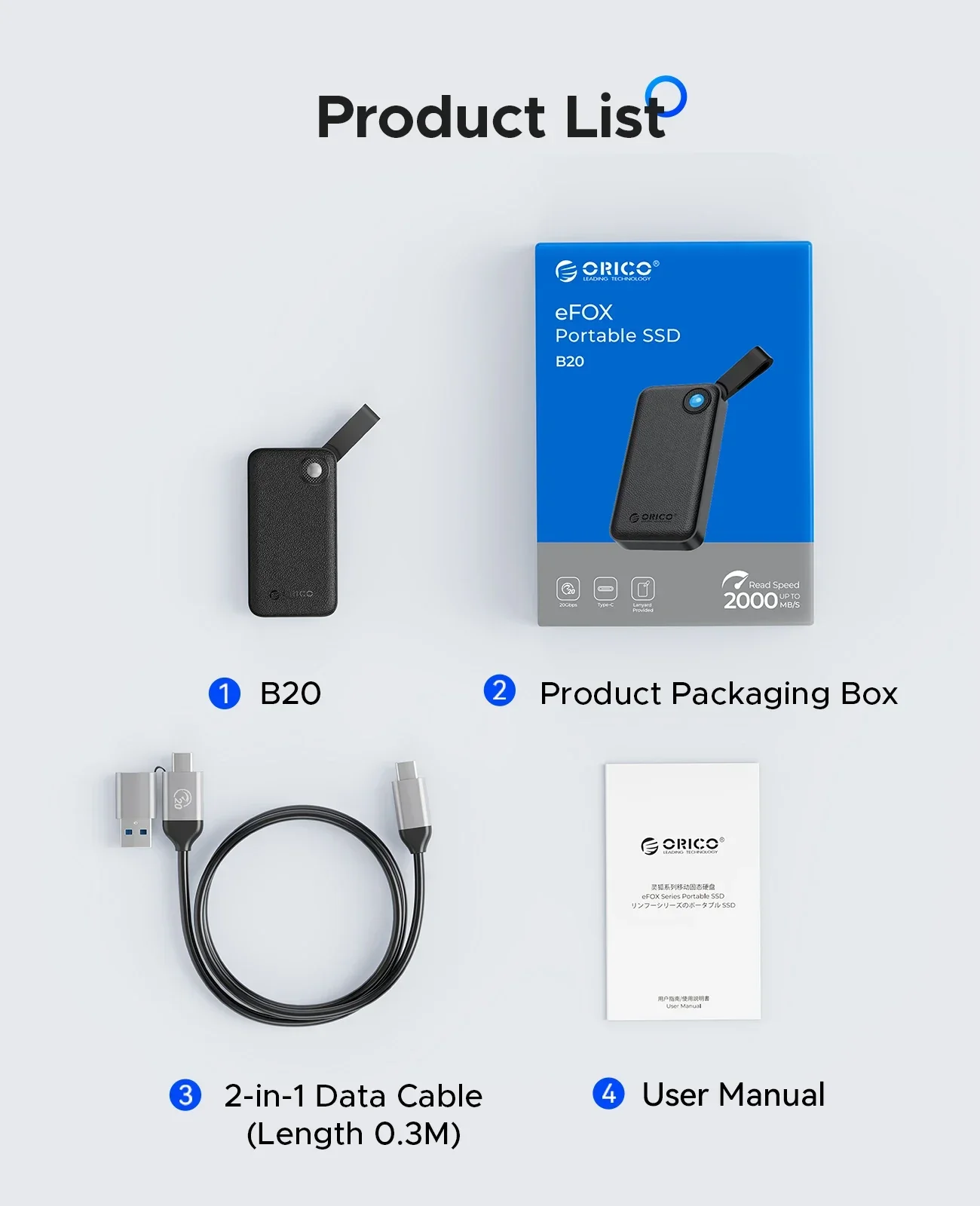 DataLoom – Ultiem Compacte Externe SSD met 2000MB/s Snelheid en USB C Kabel - Image 10