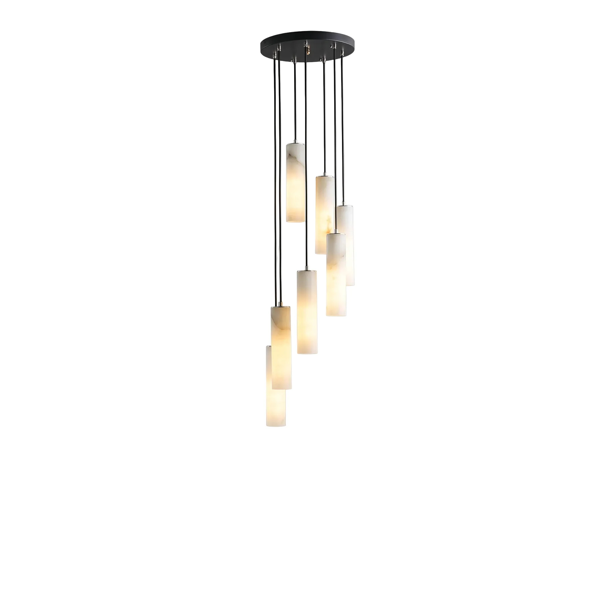 Delorien – Moderne Alabaster Cilinder Hanglamp - Image 4