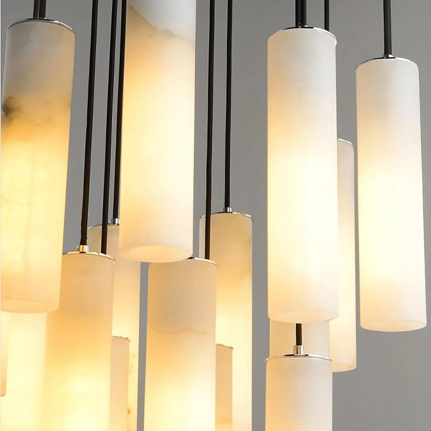 Delorien – Moderne Alabaster Cilinder Hanglamp - Image 6