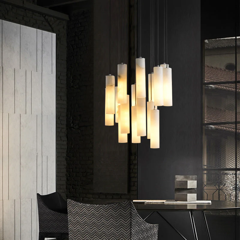 Delorien – Moderne Alabaster Cilinder Hanglamp - Image 7