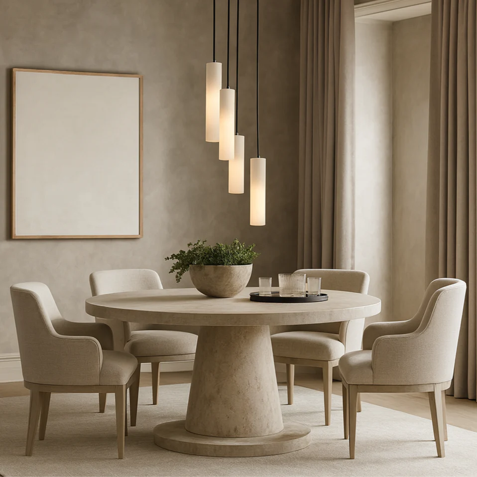 Delorien – Moderne Alabaster Cilinder Hanglamp - Image 8