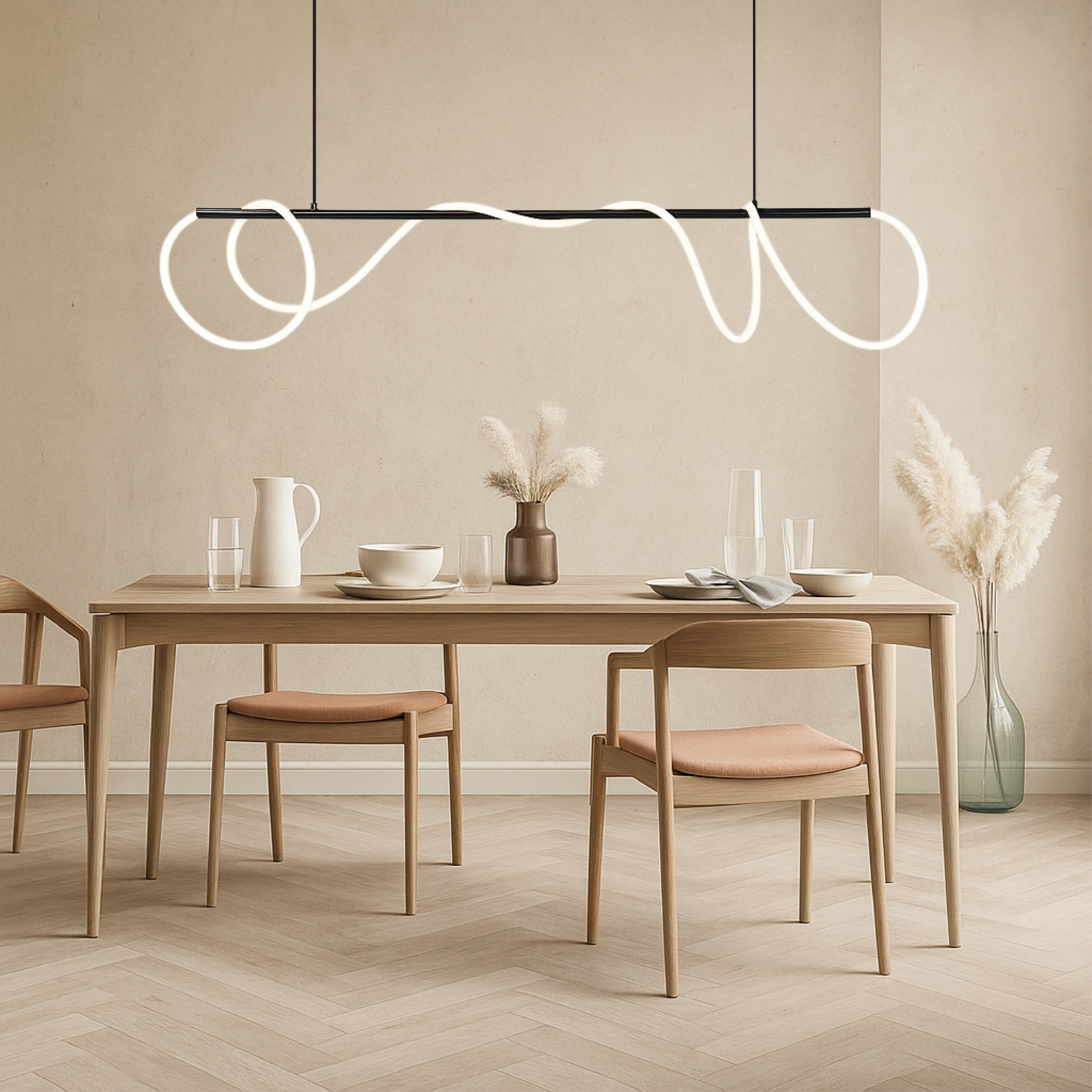 Delyra - Lineaire Hanglamp voor Boven de Eettafel of Keuken - Image 2