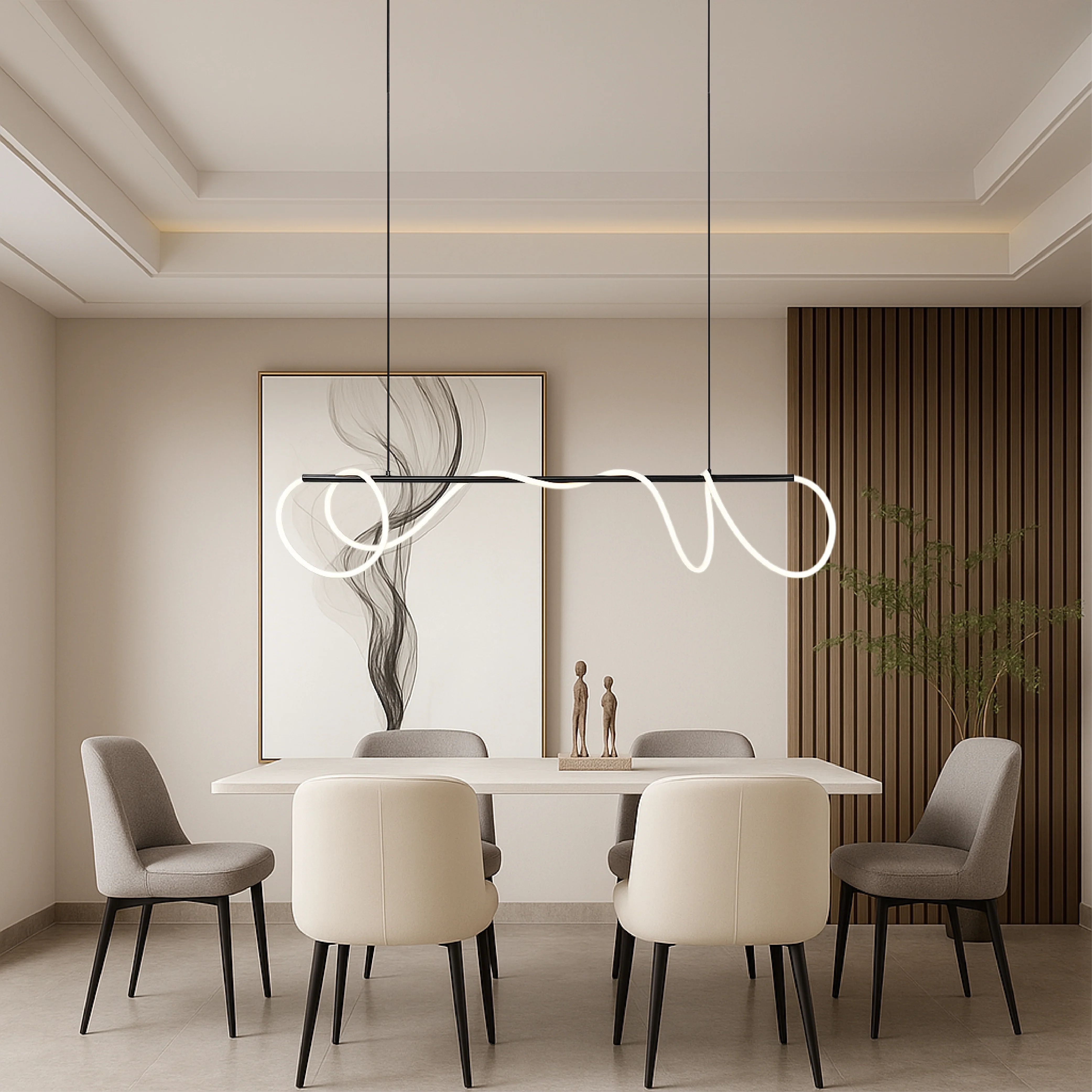 Delyra - Lineaire Hanglamp voor Boven de Eettafel of Keuken - Image 3