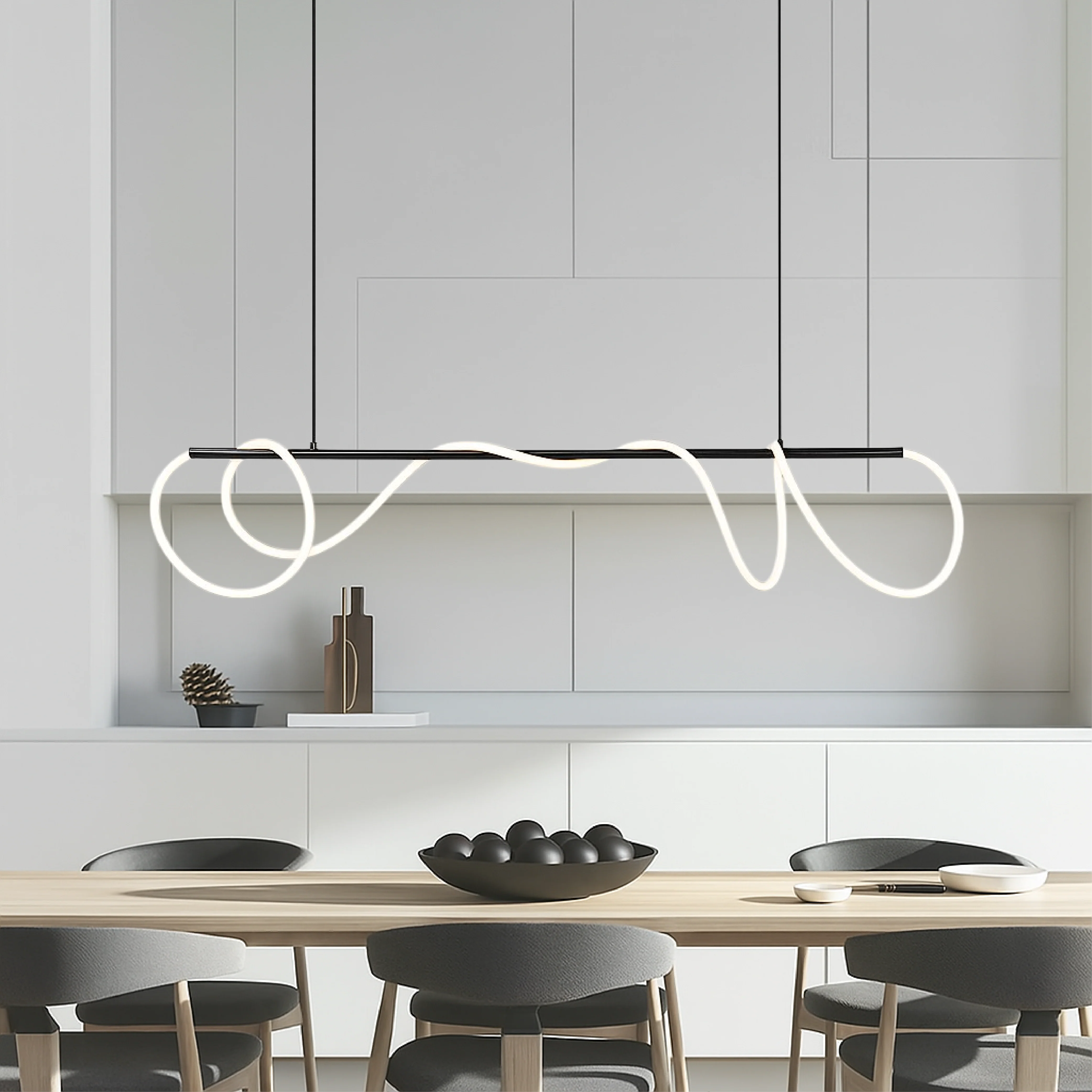 Delyra - Lineaire Hanglamp voor Boven de Eettafel of Keuken - Image 4