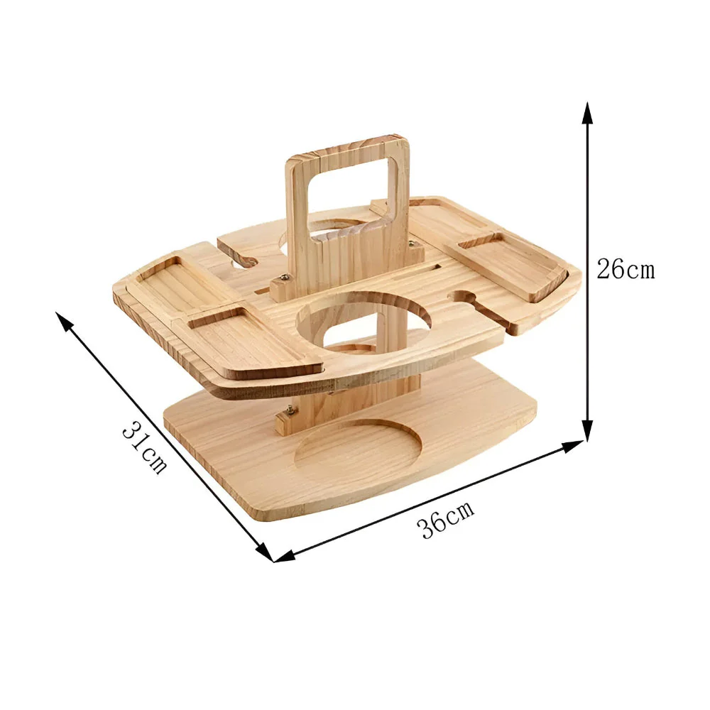 Dionara - Opvouwbare Houten Picknicktafel met Wijnhouder - Image 8