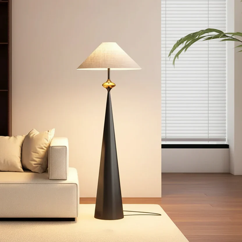 Dixora – Japandi Vloerlamp Met Taps Design - Image 2