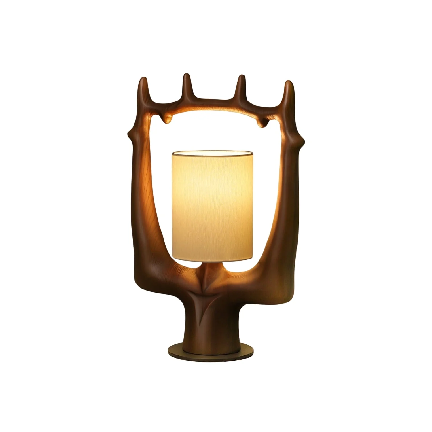 Dravion – Tafellamp met Ronde Geweivorm en Sculpturaal Design