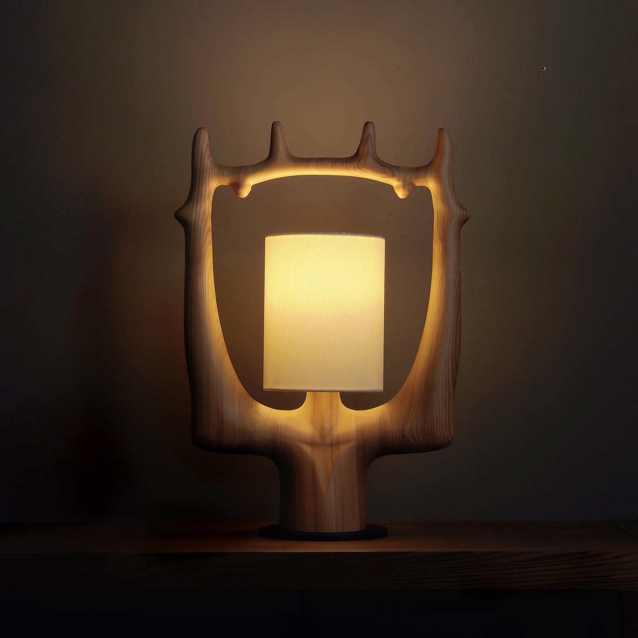 Dravion – Tafellamp met Ronde Geweivorm en Sculpturaal Design - Image 10