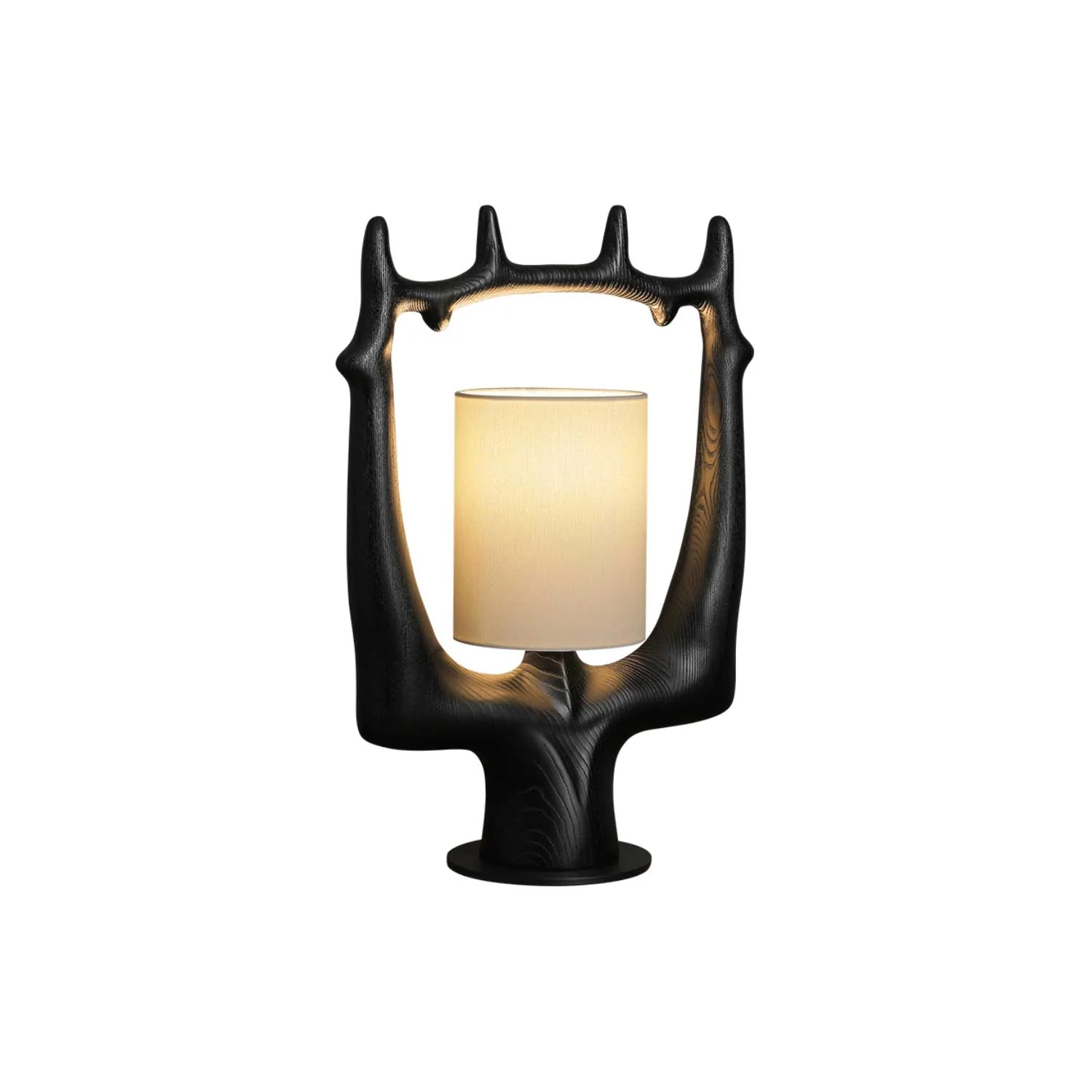 Dravion – Tafellamp met Ronde Geweivorm en Sculpturaal Design - Image 2