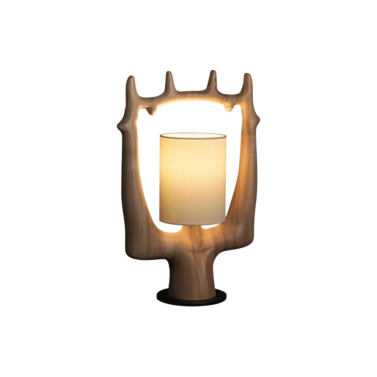 Dravion – Tafellamp met Ronde Geweivorm en Sculpturaal Design - Image 3