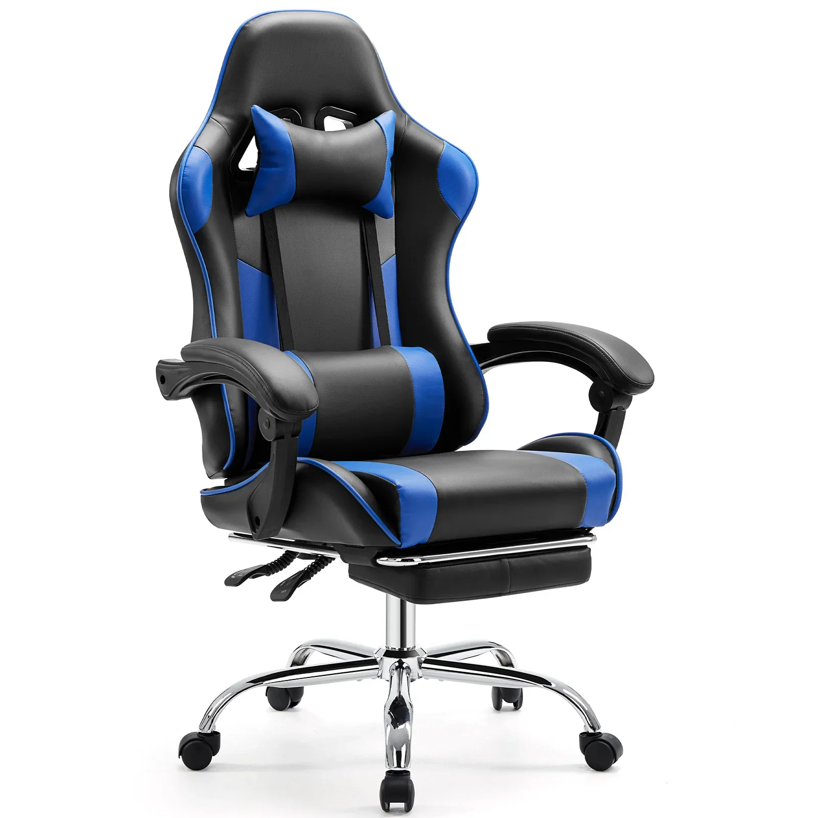Dravon - Gamingstoel van Kunstleer met Hoofdsteun en Lendensteun - Image 5