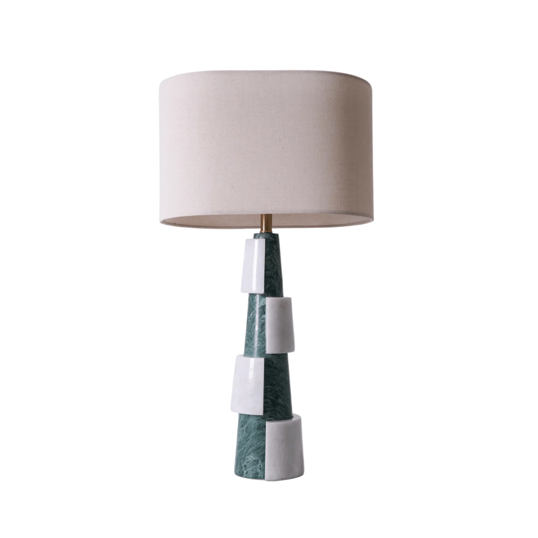 Duvemar – Marmeren Tafellamp met Sculpturale Elegantielijn