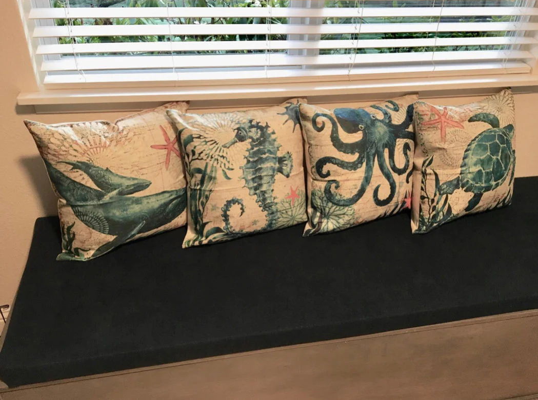 Elarona - Sierkussen met Zeeleven Motief voor Decoratie - Image 4