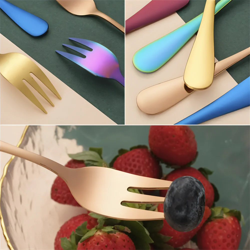 Elianor – RVS Dessertvorken Set 4 Of 6 Delig - Image 3