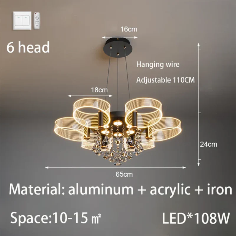 Elvarise - Scandinavische LED Kroonluchter Hanglamp - Image 10