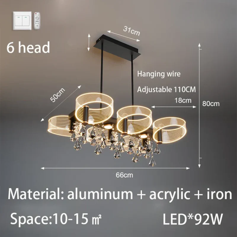 Elvarise - Scandinavische LED Kroonluchter Hanglamp - Image 11