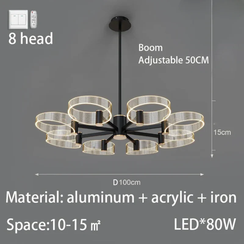 Elvarise - Scandinavische LED Kroonluchter Hanglamp - Image 16