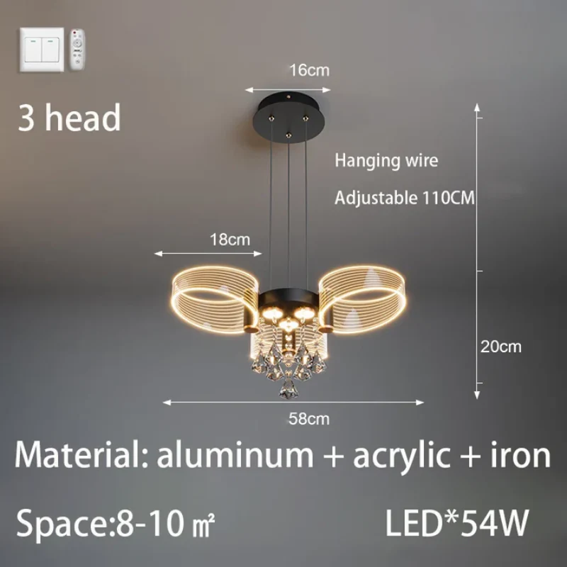 Elvarise - Scandinavische LED Kroonluchter Hanglamp - Image 7