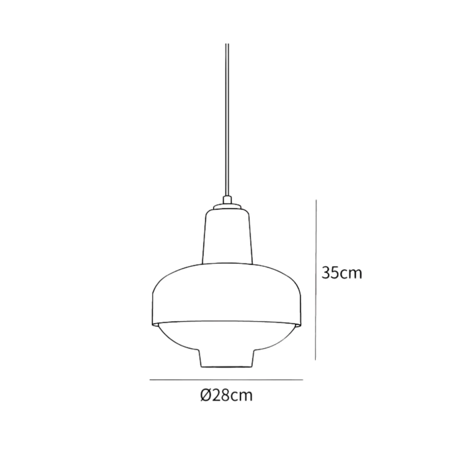 Elyssor – Glazen Hanglamp met Gelaagd Organisch Design - Image 3