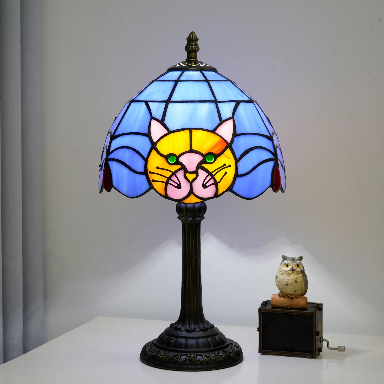 Felune - Zwarte Kat Tafellamp Nachtlamp