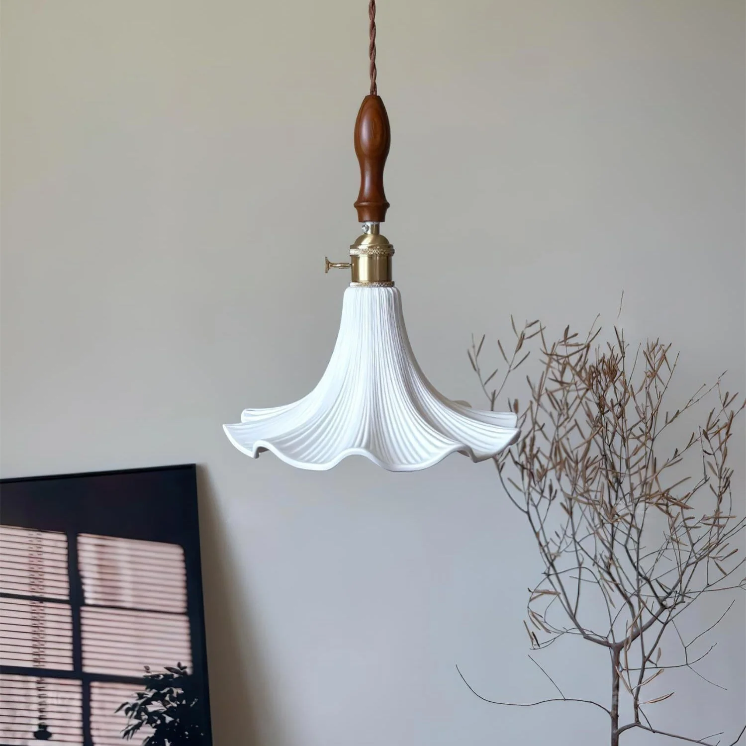 Floréa - Franse Keramische Bloem Hanglamp - Image 8