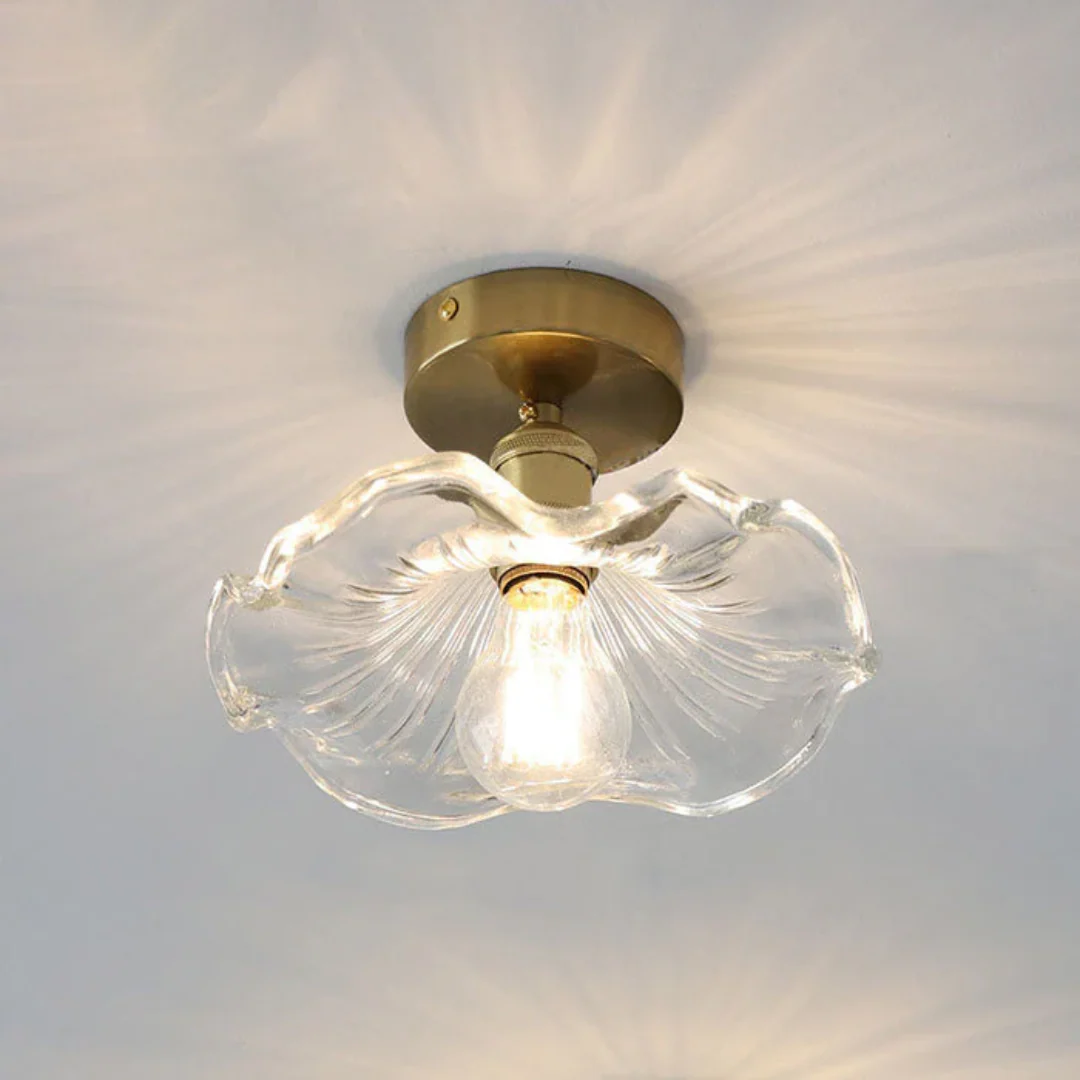 Fyrix - Glazen Hibiscus Plafondlamp