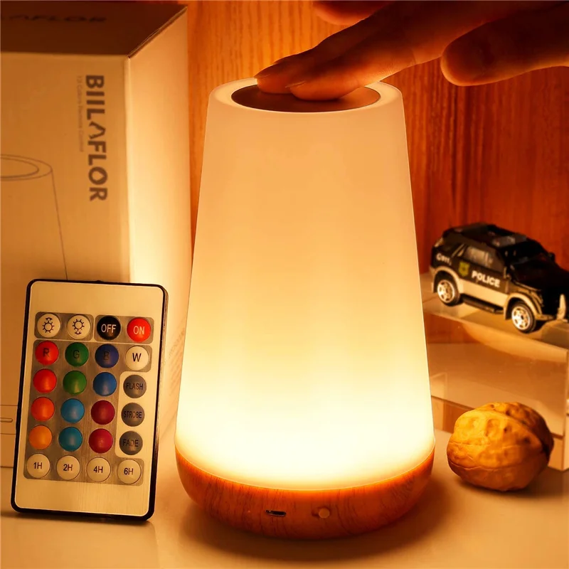 Glowino - Draagbare Nachtlamp met 13 Kleuren en Touchbediening