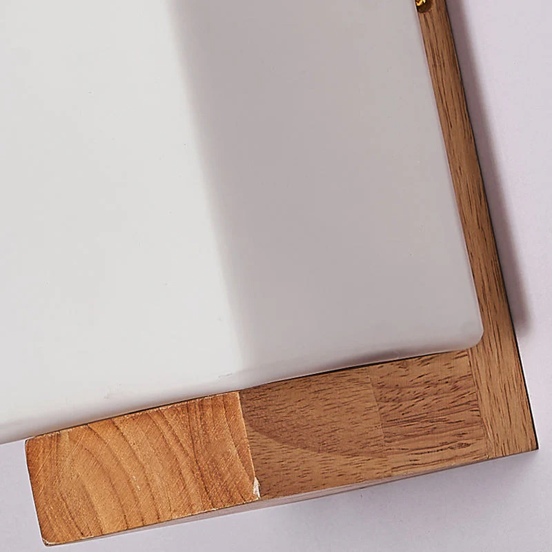 Hikari – Houten Glazen Rechthoekige LED Wandlamp - Image 2
