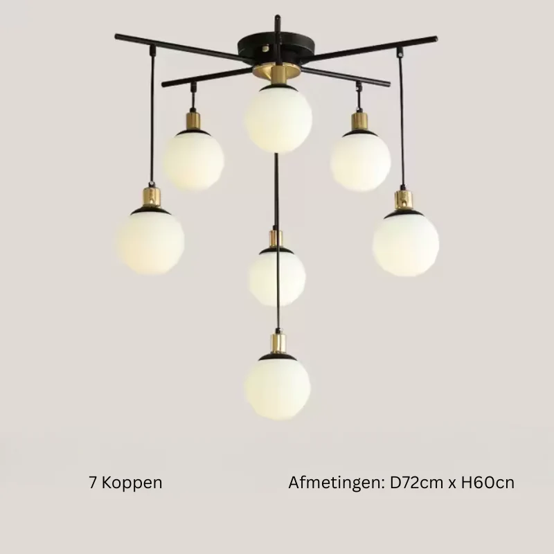 Ignatia - Vintage Scandinavische Kroonluchter met LED Verlichting voor de Woonkamer - Image 7