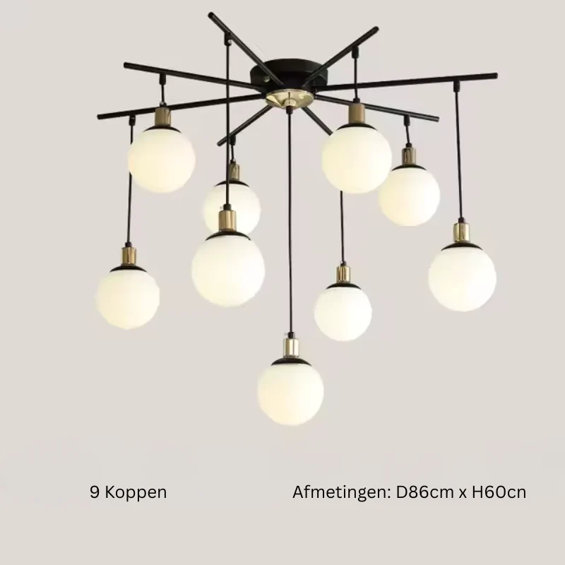 Ignatia - Vintage Scandinavische Kroonluchter met LED Verlichting voor de Woonkamer - Image 8