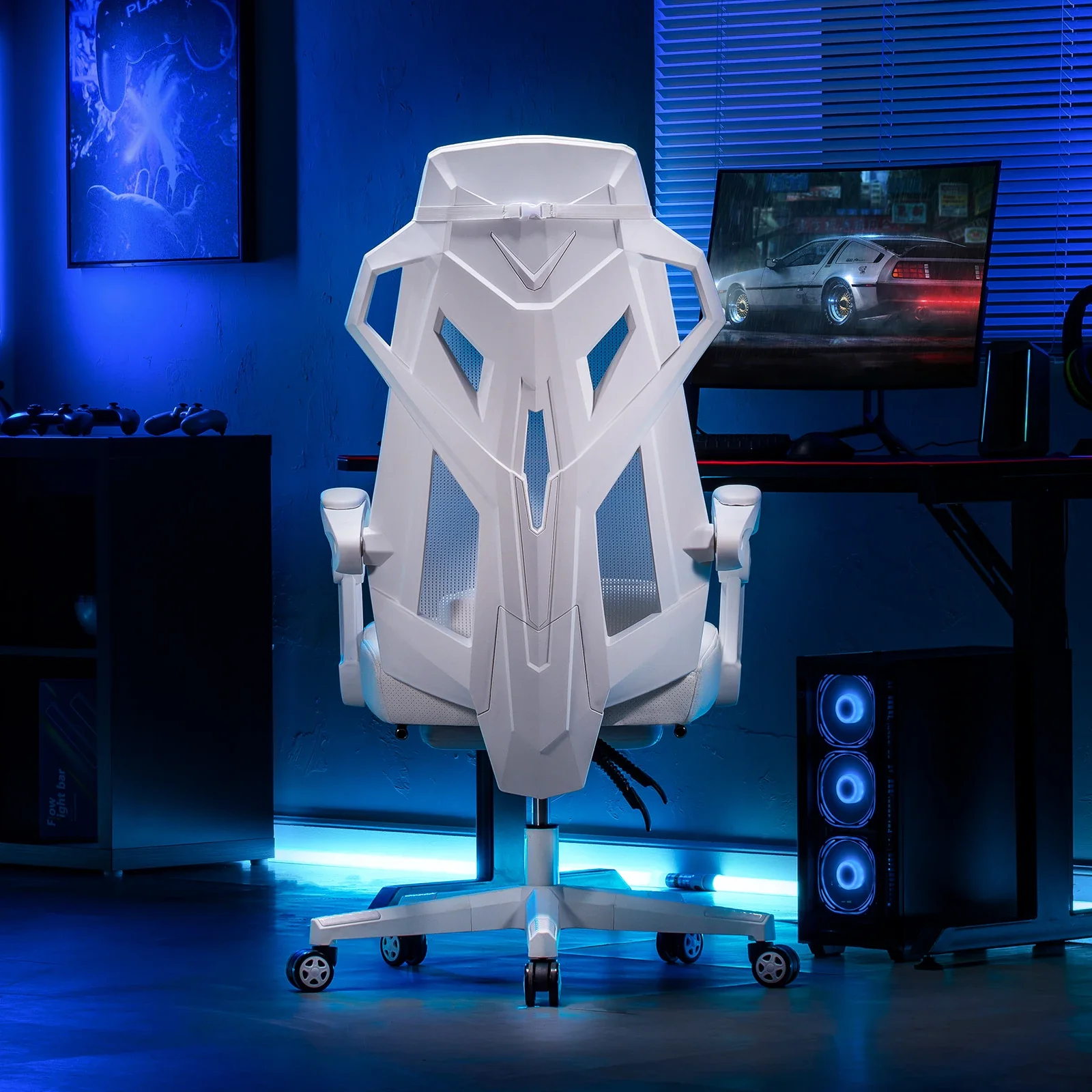 Ilyra - Ergonomische Gamingstoel met Hoofdsteun, Lendensteun en Verstelbare Armleuningen - Image 6