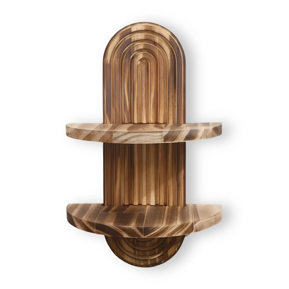 Isandro – Geometrische Houten Wandplanken Bohemian - Image 2