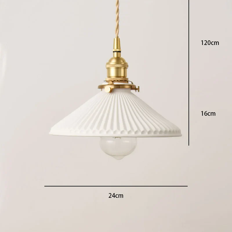 Kaelis - Japanse Keramische Retro Hanglamp Brons