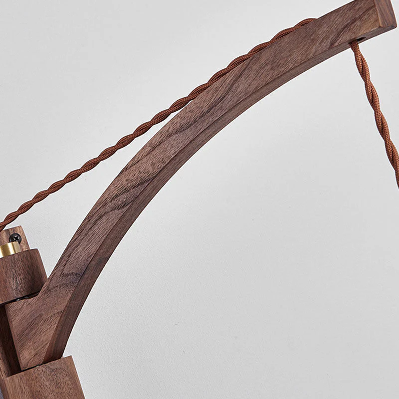 Kaelun – Wabi Sabi Houten Wandlamp Met Glazen Koepel - Image 10