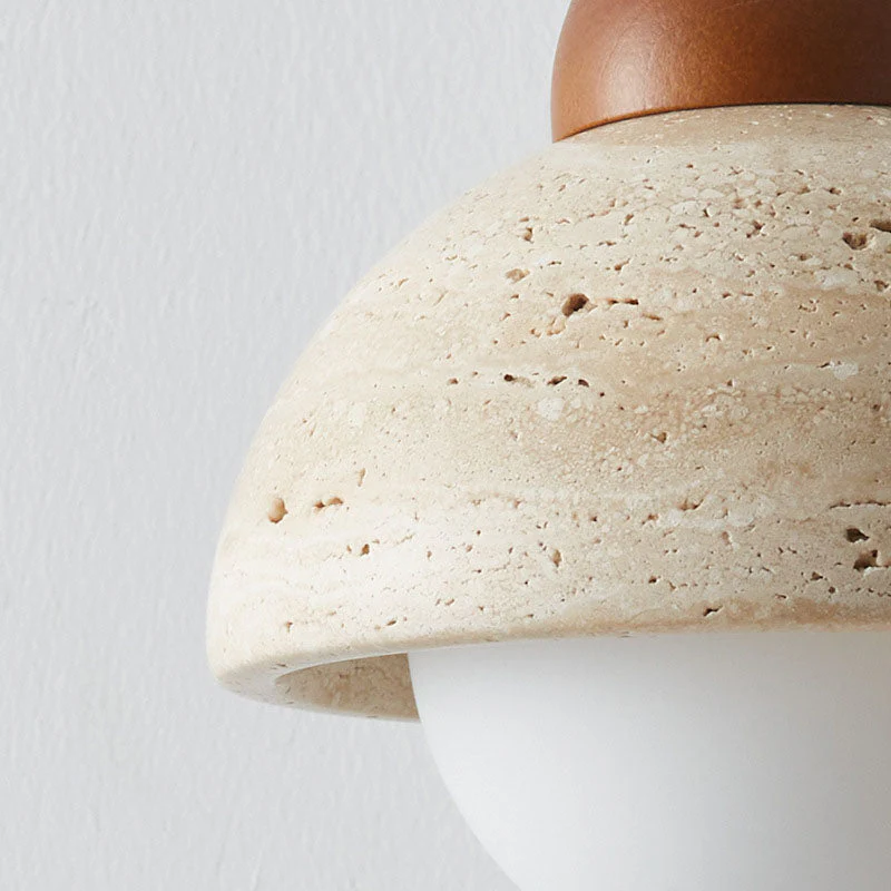 Kaelun – Wabi Sabi Houten Wandlamp Met Glazen Koepel - Image 11