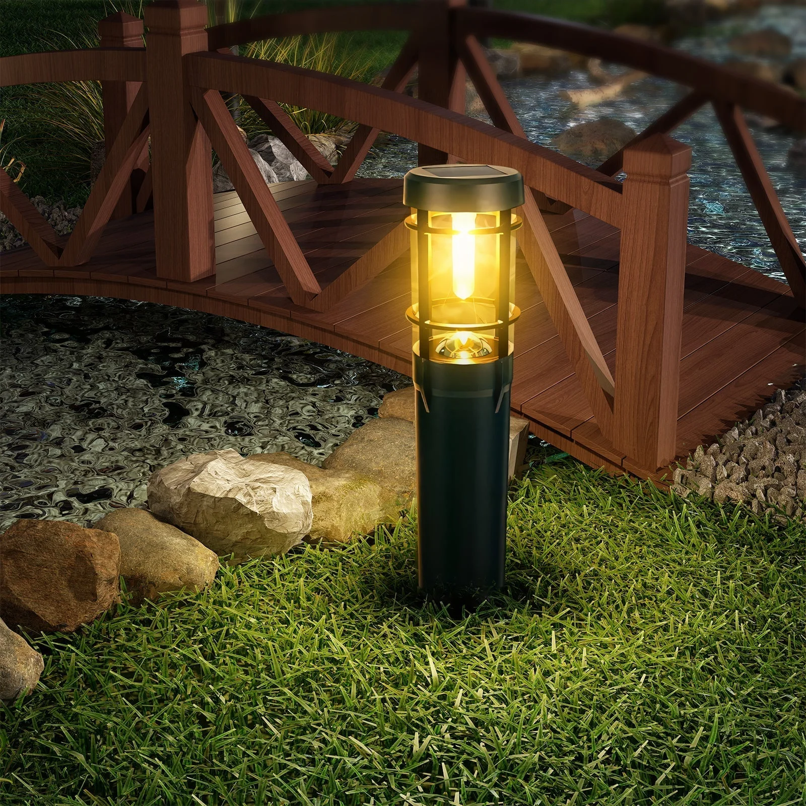 Lasora – Solar LED Buitenlamp IP65 Voor Tuinpad